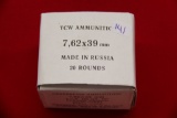 1 Box of 20, TCW 7.62 x 39 mm 122 gr HP