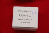 1 Box of 20, TCW 7.62 x 39 mm 122 gr HP