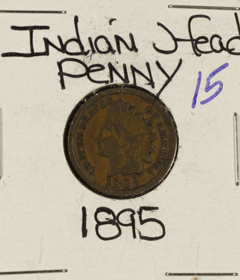 1895 - INDIAN HEAD CENT - VG