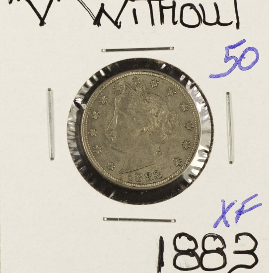 1883 - LIBERTY "V" NICKEL - XF