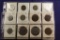 100 WORLD COINS - IN 2X2'S IN BOX & SHEET