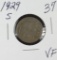 1929-S BUFFALO NICKEL- VF