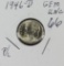 1946-D ROOSEVELT DIME - GEM BU