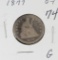 1877 LIBERTY SEATED QUARTER - G