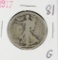 1917 WALKING LIBERTY HALF DOLLAR - G