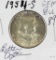 1954-S FRANKLIN HALF DOLLAR - UNC