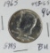 1965 KENNEDY HALF DOLLAR FROM SPECIAL MINT SET - BU