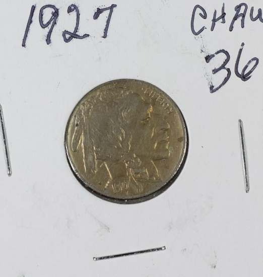 1927 BUFFALO NICKEL - AU