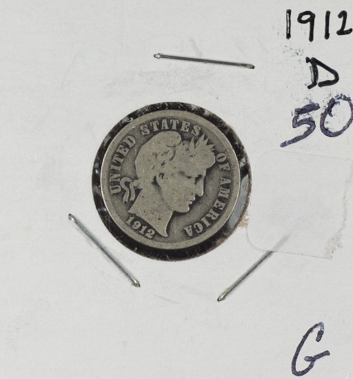 1912-D BARBER DIME