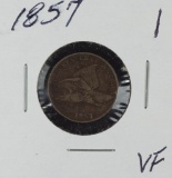 1857 FLYING EAGLE CENT - VF