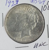 1923 PEACE DOLLAR- UNC