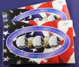 2000 & 2001 MINT STATE QUARTER SETS - PHILADELPHIA