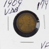 1909-VDB LINCOLN CENT - VF