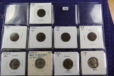 LOT OF 5 INDIAN CENTS & 12 JEFFERSON NICKELS