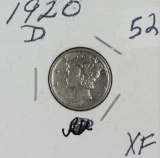 1920-D MERCURY DIME - XF