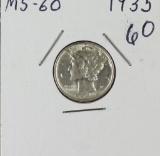 1935 - MERCURY DIME - UNC