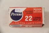 1 Box of 50, Peters Golden Bullet 22 LR