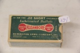 1 Box of 50, Remington Kleanbore 22 Short