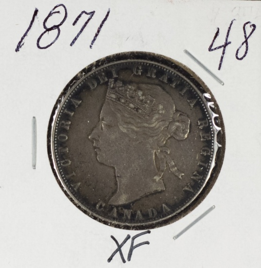 1871 - CANADA SILVER FIFTY CENTS - XF