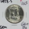 1953-S FRANKLIN HALF DOLLAR - GEM BU