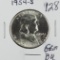 1954-S FRANKLIN HALF DOLLAR - GEM BU