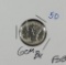 1937-D MERCURY DIME - GEM BU FSB