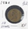 1828- CLASSIC HEAD HALF CENT - XF (13 STARS)