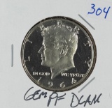 1964 - KENNEDY HALF DOLLAR  GEM PR DCAM