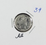 1911-D BARBER DIME - AU