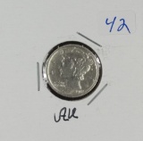 1918-S MERCURY DIME -AU