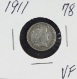 1911 - BARBER DIME - VF