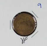 1865 - TWO CENT PIECE - VF