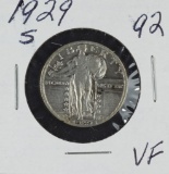 1929-S STANDING LIBERTY QUARTER - VF