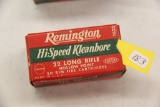 1 Box of 50, Remington Hi-Speed Kleanbore 22