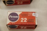 1 Box of 50, Peters 22 LR