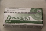 1 Box of 50, Remington 223 Rem 55 gr MC