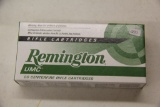 1 Box of 50, Remington 223 Rem 55 gr MC