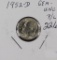 1952-D ROOSEVELT DIME - GEM BU