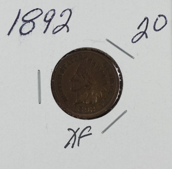 1892 - INDIAN HEAD CENT - XF