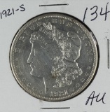 1921-S MORGAN DOLLAR - AU