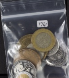 LOT OF MISC COINS, MEDALS, TOKENS