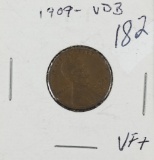 1909 - VDB LINCOLN CENT - VF+