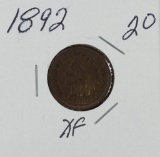 1892 - INDIAN HEAD CENT - XF