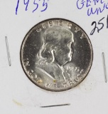 1955 - FRANKLIN HALF DOLLAR - UNC