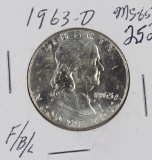 1963-D FRANKLIN HALF DOLLAR - UNC