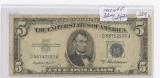 SERIES 1953-A FIVE DOLLAR SILVER CERTIFICATE