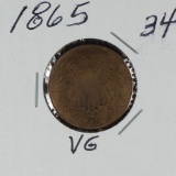 1865 - TWO CENT PIECE - VG