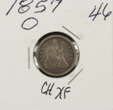 1857-O SEATED LIBERTY DIME - XF