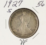 1927-S - WALKING LIBERTY HALF DOLLAR - VF