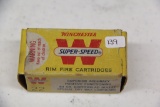 1 Box of 50, Winchester Super Speed 22 LR 40 gr